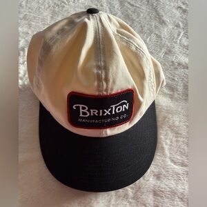BRIXTON off White Black Free HP SNAP BACK CAP